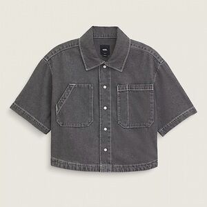 Vans Gray Denim Jacket/Shirt NWT